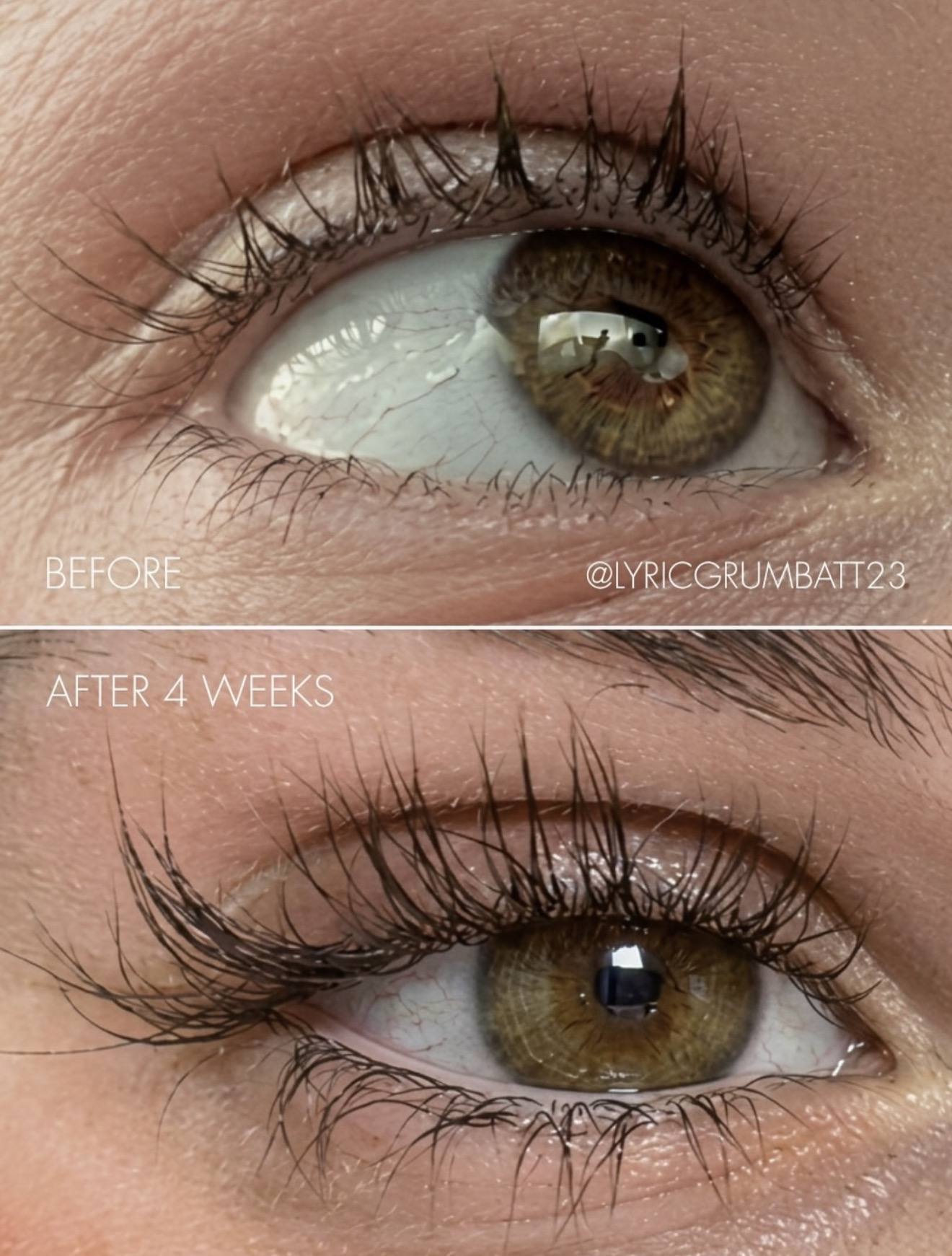 Sweed lash serum held in hand